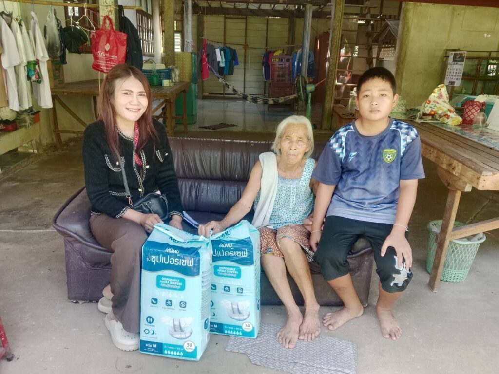 งาน  LTC  เยี่ยมบริการดูแลมอบผ้าอ้อมผู้ใหญ่ให้กับผู้ที่มีภาวะพึ่งพิงเทศบาลตำบลไผ่   เมื่อวันที่  14  สิงหาคม   2569  ณ  เขตพื้นที่บ้านหนองไผ่  โคกล่าม  โคกกว้าง