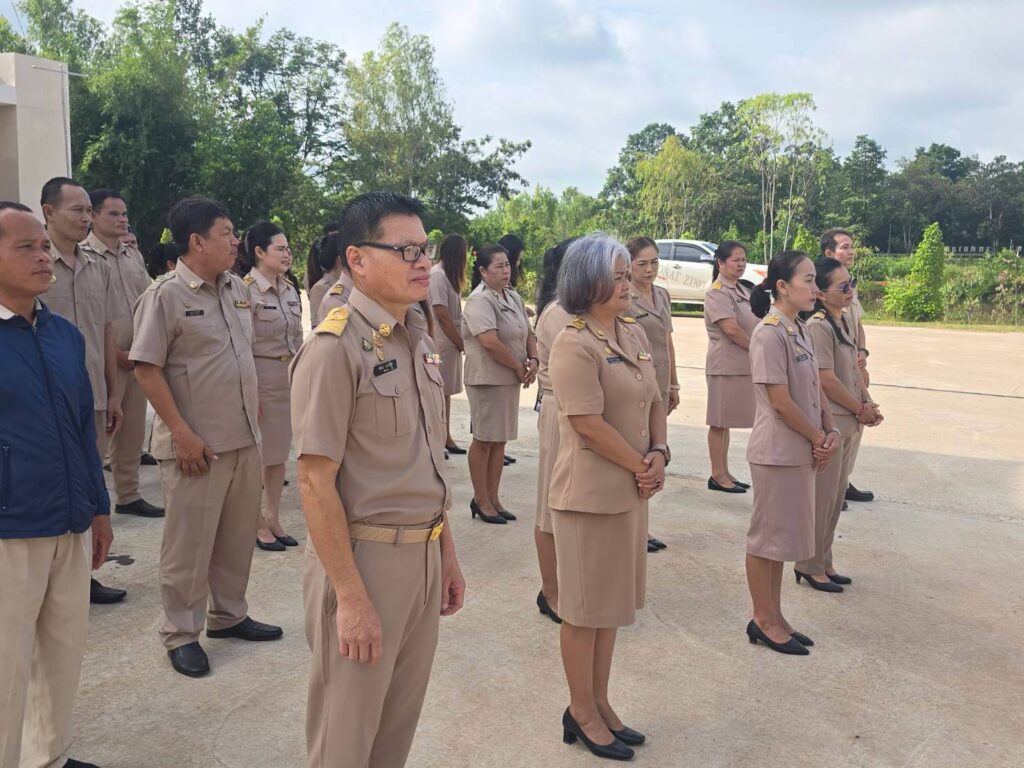 เทศบาลตำบลไผ่  จัดกิจกรรมเคารพธงชาติเทศบาลตำบลไผ่  ประจำเดือนกันยายน  2569   เมื่อวันที่  7  กันยายน  2569   ณ  ลานหน้าสำนักงานเทศบาลตำบลไผ่